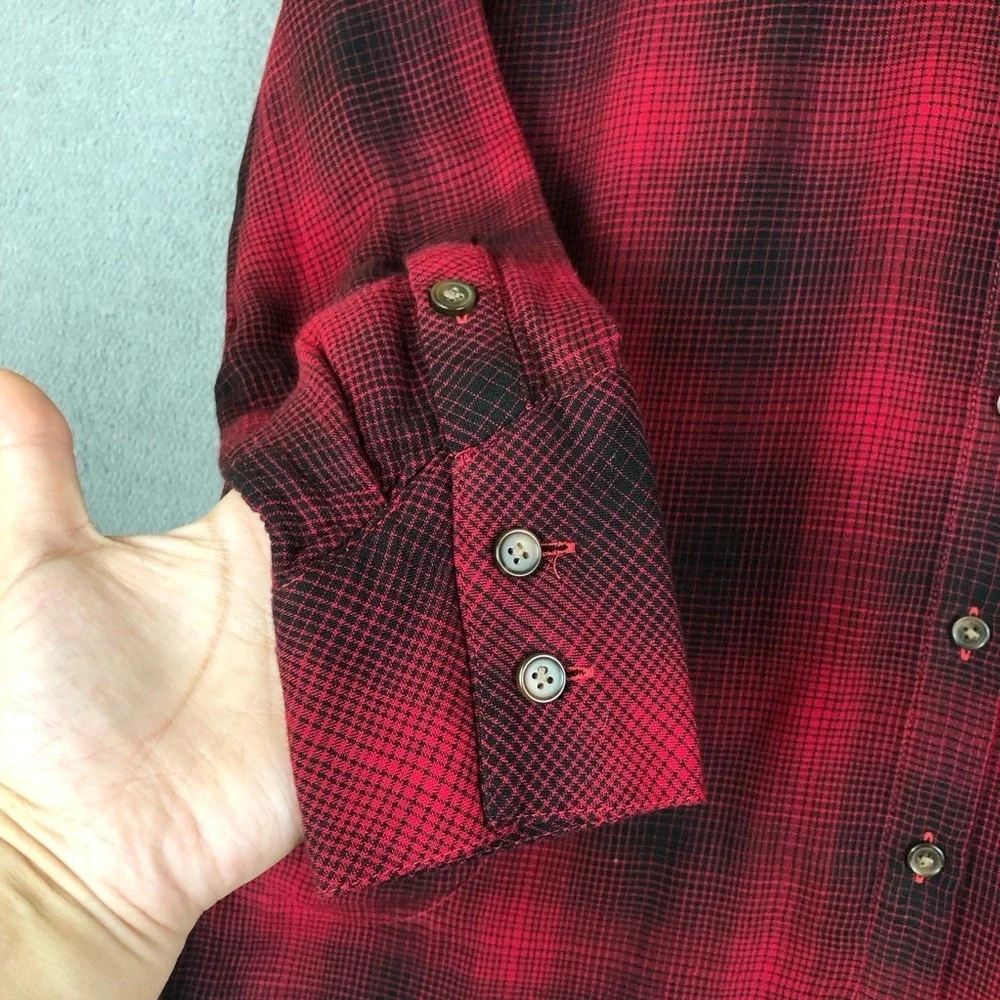 J. Jill Plaid long sleeve oversized button down shirt size XS - Picture 5 of 8